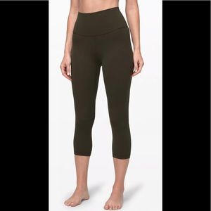 Green Lululemon Align Crop Legging Sz 10